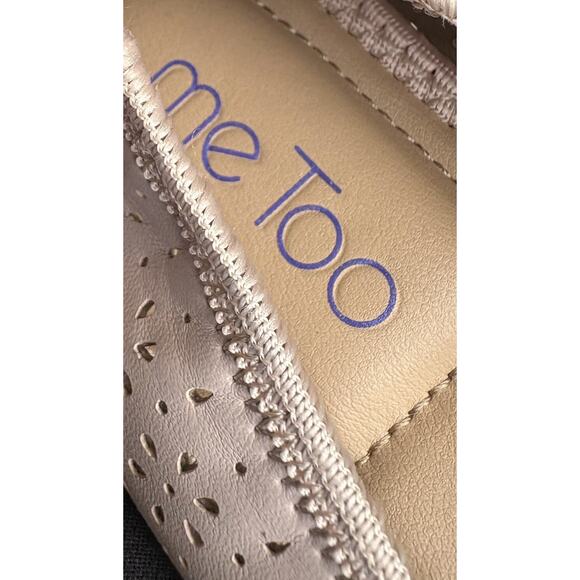 🩰 Me Too Comfort Scrunch Ballet Flats 8.5 M Pink Leatherette; Horse Bit Straps - Picture 2 of 10